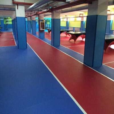 乒乓球塑膠運動地板 乒乓球館地膠